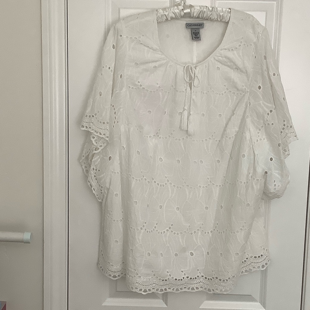 Catherines White Eyelet Tunic